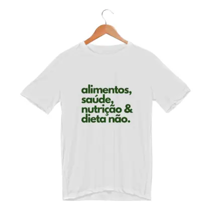 Camiseta Sport Dry UV alimentos, saúde, nutrição e dieta não