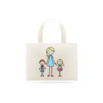 Ecobag Mãe de menino e menina