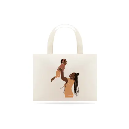 Ecobag mãe de menina